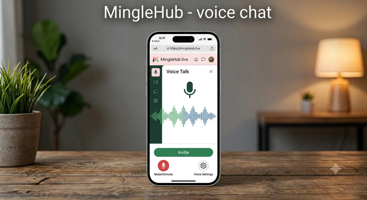 MingleHub, a free voice chat app with no sign-up needed